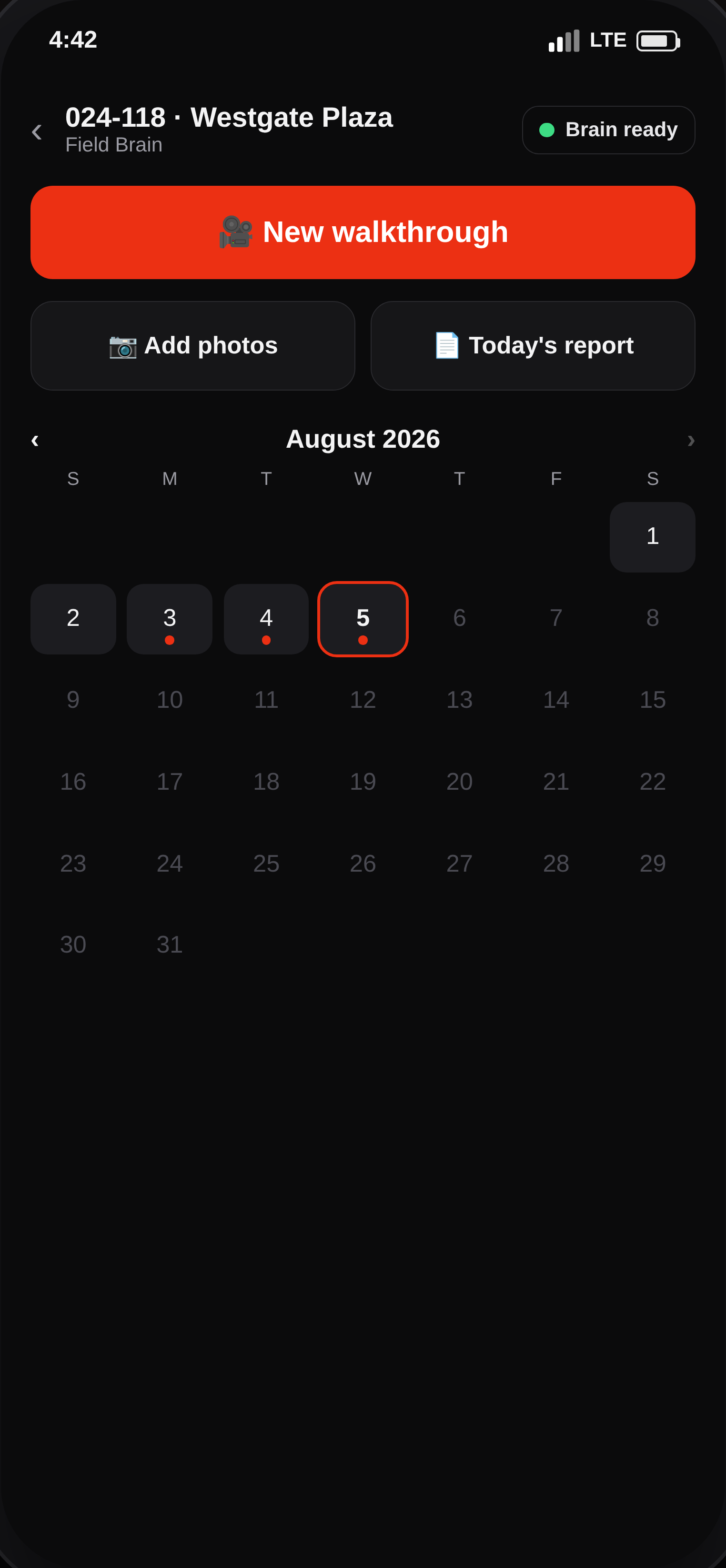 Calendar day browser